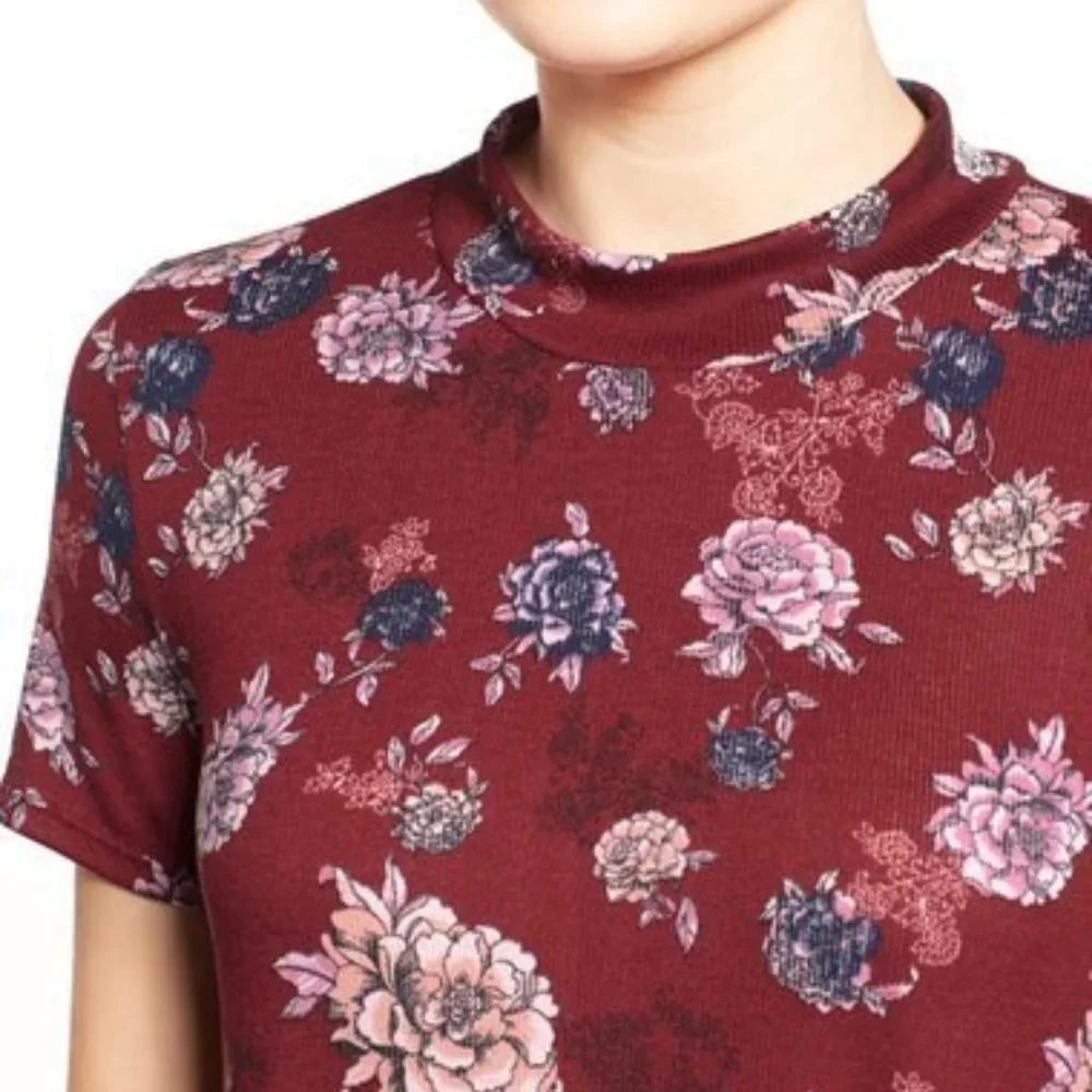[SOLD] RARE Lush Floral Print Mock Neck Dress ASO Lydia Martin - Picture 5 of 11